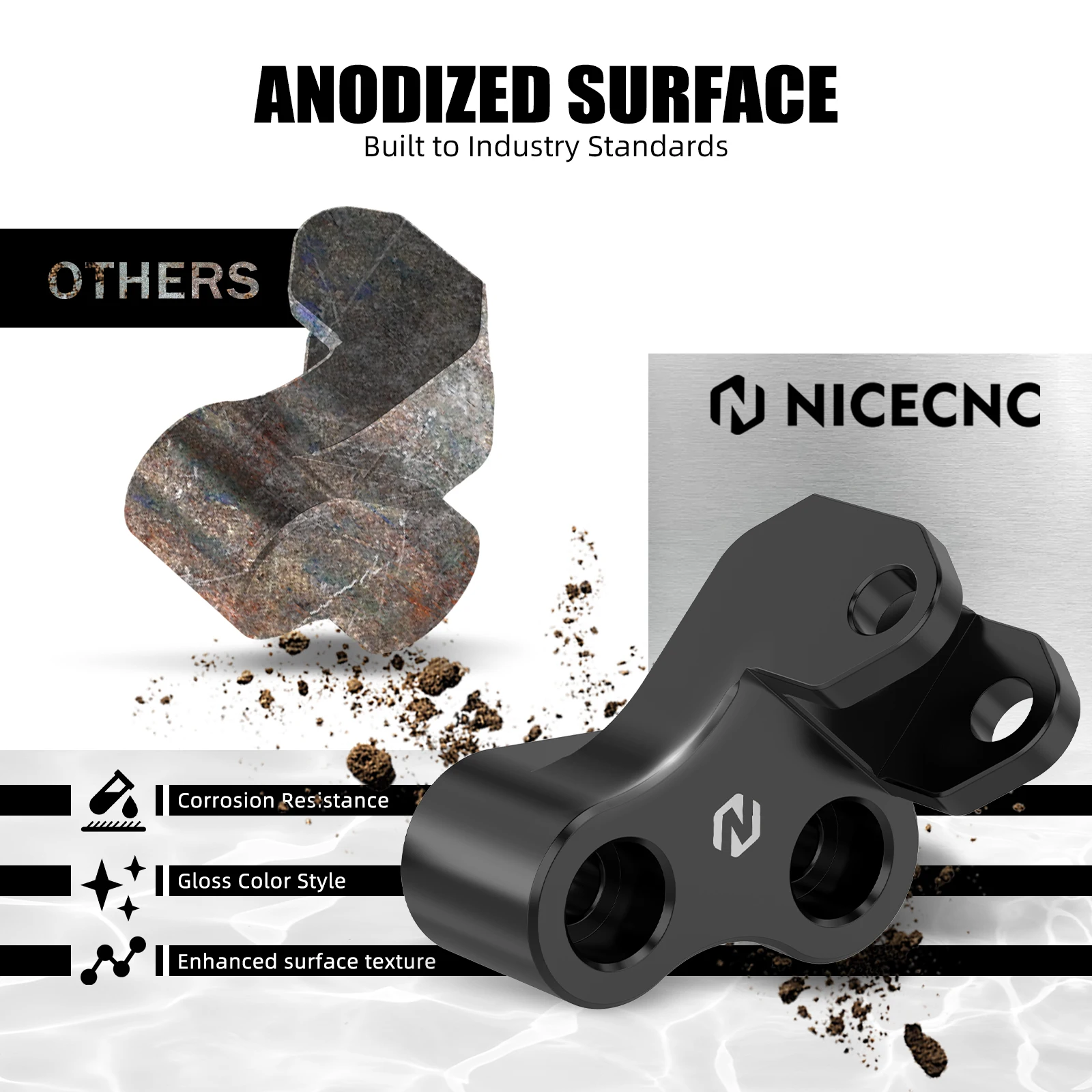 NICECNC Für Suzuki DR650S DR650SE DR650 1996-2024 1,5 Zoll Tiefergelegte Fußrastenhalterung DR 650 S DR 650 SE DR650 S DR650 SE DR 650 S SE – Detail 5