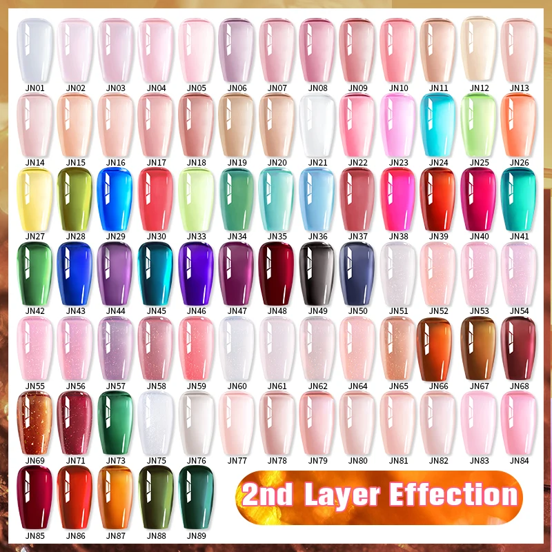 BORN PRETTY 10ml Nude Jelly Pink Gel Nail Polish Winter Autumn Semi Permanent Soak Off UV LED Varnish Sparkle Syrup Gel Nail