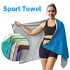 1 double-sided color blocking microfiber towel, fitness and sweat wiping absorbent towel,for camping,yoga,outdoor,travel,family 2