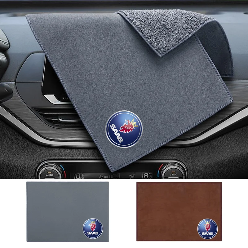 Toalla De Microfibra Para Limpieza De Coche, Paño De Secado Con Dobladillo Para El Cuidado Del Coche, Para Saab Scania 9000, 900, 428, 03-10, 9-3, 9-5