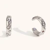 Minimalist Shiny Zircon Mini C Shape Ear Cuff Waterproof Trendy Women's Earrings 2024 Luxury Quality Stainless Steel Jewelry 3