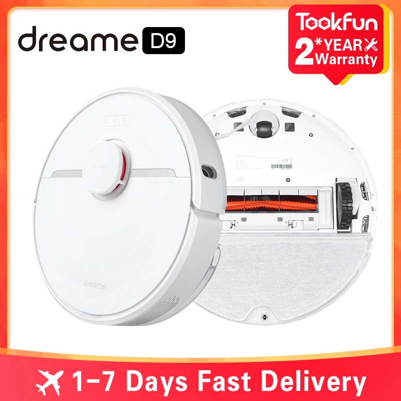 2021 Dreame D9 Robot Vacuum Cleaner For Home Sweeping Washing Mopping