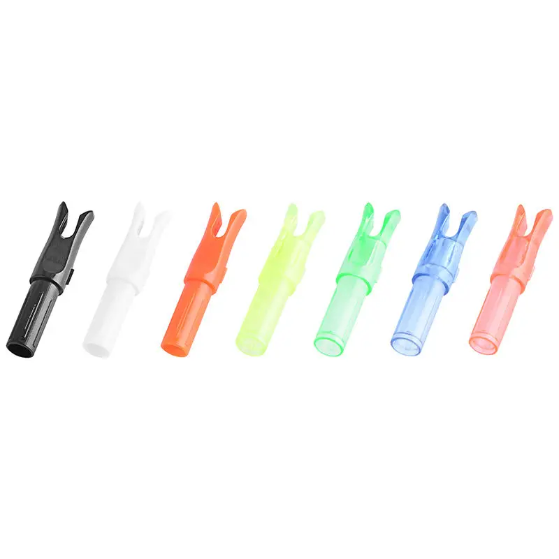 Archery Rapid Shooting Archery Nocks Wide Open Angle Arrow End Y Nock ID 6.2mm Shaft 12pcs DIY Accessory archery arrow nocks