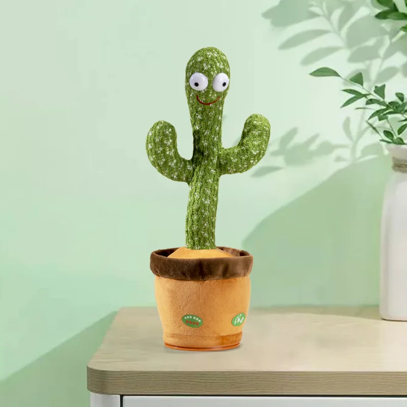 Lovely Talking Toy Dancing Cactus Doll Speak Talk Sound Record Repeat Toy Kawaii Cactus Toys Children Kids Education Toy Gift miniature horse figurines