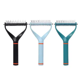Pet Grooming Brush #8211 Undercoat Rake for Cats amp Dogs Comb #8211 Dog amp Cat Hair Shedding Tool tanie i dobre opinie Kesoto CN (pochodzenie) Other Pet Cat Dog Comb