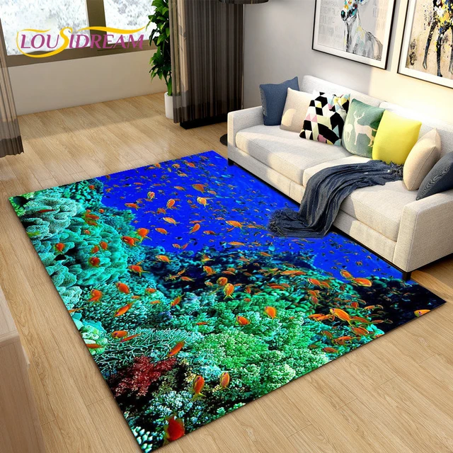 Paillasson intérieur (60 x 90 cm, bleu marine) Tapis d'entrée