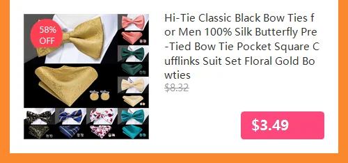 Jacquard Silk Mens Bowtie Adjustable Self Bow Tie Pocket Square Cufflinks for Male Wedding Business Party Red Blue Gold Green