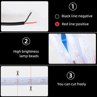 150cm LED Daytime Running Light Scan Starting Car Hood Decorative Lights DRL Auto Engine Hood Guide Decorative Ambient Lamp 12V 5