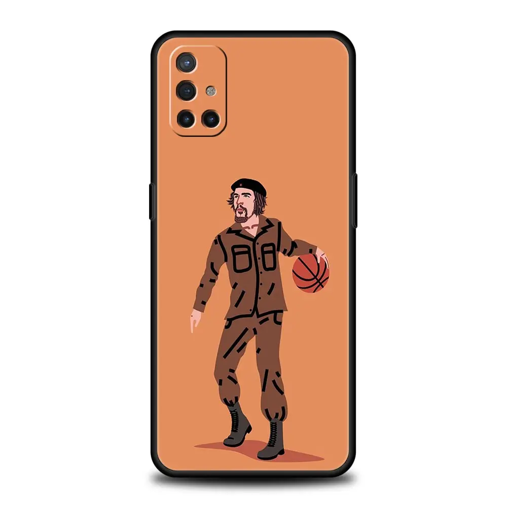 Playful Basketball Art Phone Case - Black Cover