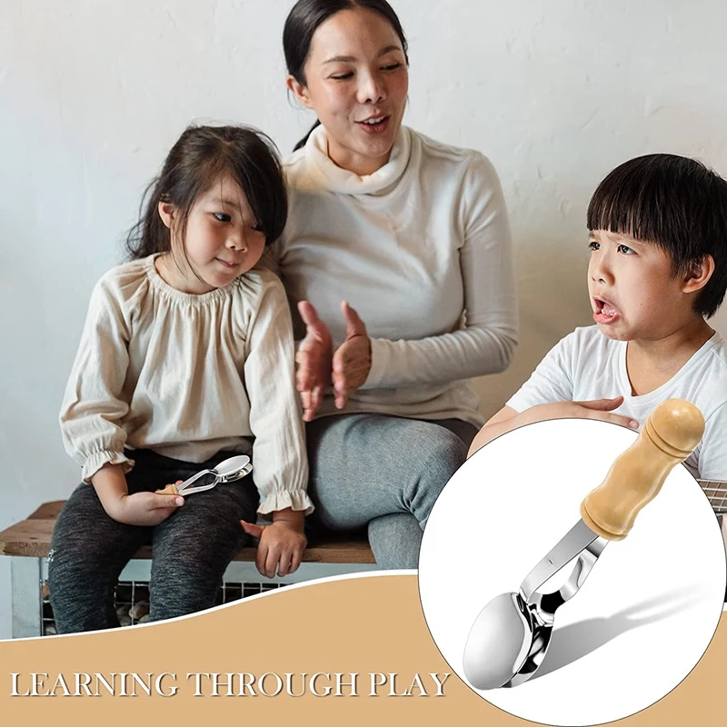 Musical Spoons Instrument With Wooden Handle Percussion Instrument With Wooden Handle Irish Percussion