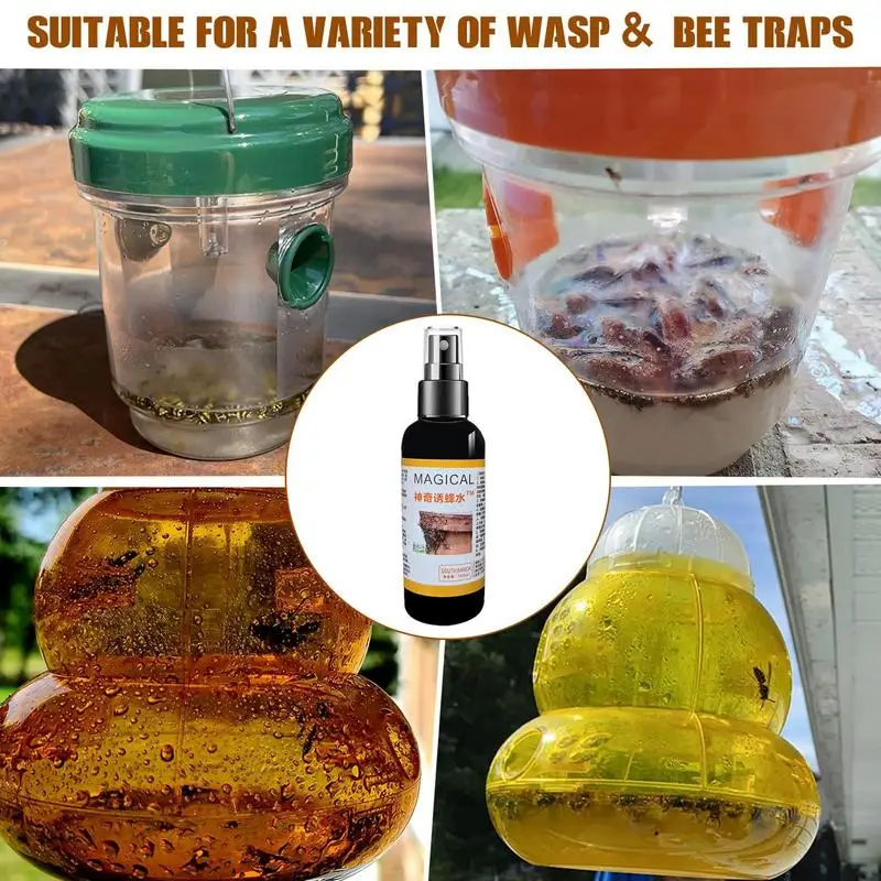 100ml Bee Attractant Spray Multipurpose Carpenter Attractant Lure Effective User-Friendly Bee Lure Portable Bee Bait For Bee 5