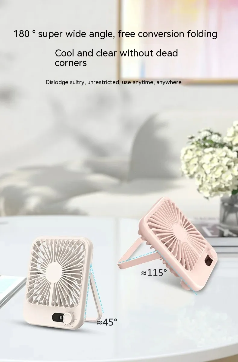 Square Portable Fan Portable Air Conditioners Fans for Room Camping Electric Rechargeable Mini Conditioning Large Hand Home