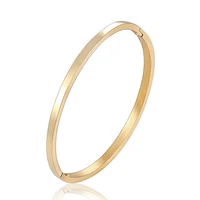 BOBASI New Stainless Steel Round Bangles& Bangles Three Colors Trendy Charm Bracelets Jewelry For Women Love Wedding Brand Gifts 1