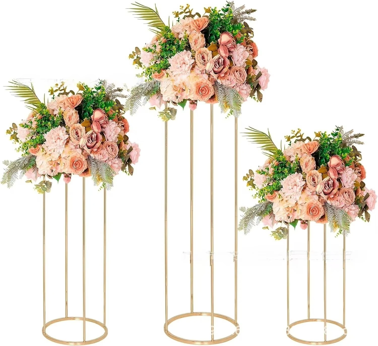 Metal Pillar Wedding Home Party Centerpiece Decoration Modern Geometric Flower Stand