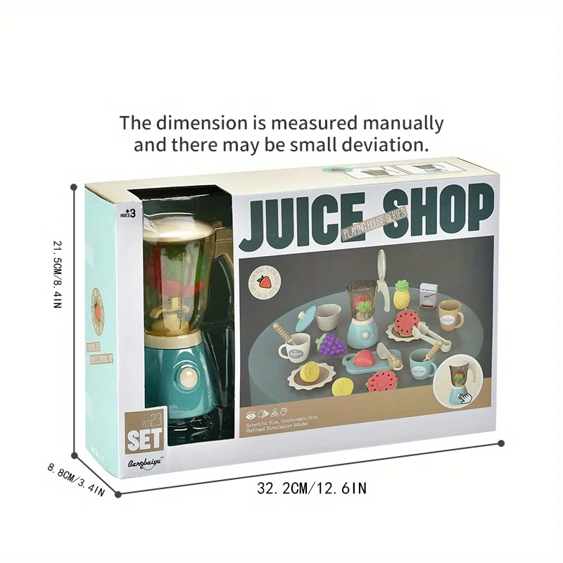 thumbnail image 1 of 17Pcs Simulation Juicer Playset, Early Learning Cognitive,  Kitchen Toys Set for Girl, Household Role Play Toy, Children's Gifts, 1 of 6