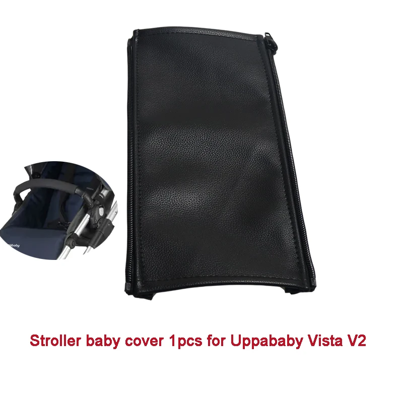 Description Picture 5 of itemBaby Stroller Leather Armrest Cover For Uppababy Vista V1 & V2 Handle Bumper Sleeve Case Bar Protective Covers Pram Accessories