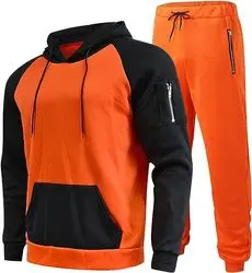 Mens Tracksuit 2 Piece Hoodie Mens Hoodie Sweatsuit Sets Jogging Suits Long Sleeve Pullover Hoodies Sets Sports Activewear