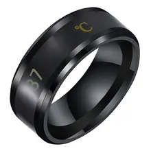 

Titanium Steel Intelligent Temperature Sensing Ring Fashion Ring Portable Ring Birthday Gift Holiday Gift