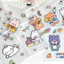 Cartoon Cute Animal Reusable Snack Bags - Fresh-Keeping Storage - 11x17cm (100pcs Random Mixed)