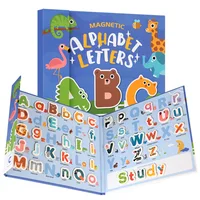 Magnetic Spelling Word Books Kids English Alphabet Letters Cognition Learning Education Montessori Teaching Aids Toys Gifts 1