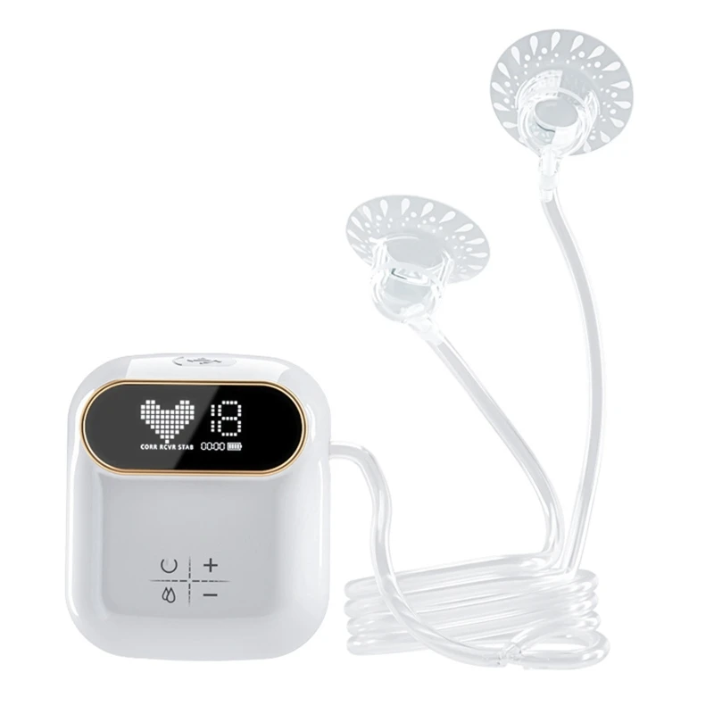 Portable Nipple Corrector with 12 Customizable Gears Electric Breastfeeding Assistant Soft Nipple Engager for Mom
