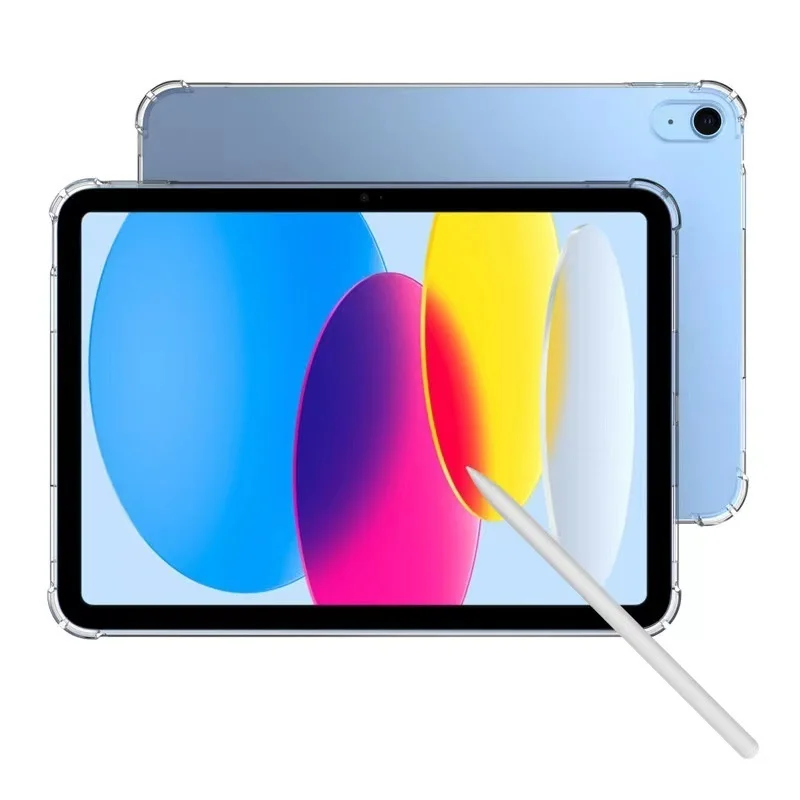 Coque pour iPad 10ème Génération 2022, Housse Étui arrière Flexible en TPU  Antichoc avec Pencil Holder pour iPad 10,9 Pouces, [416]