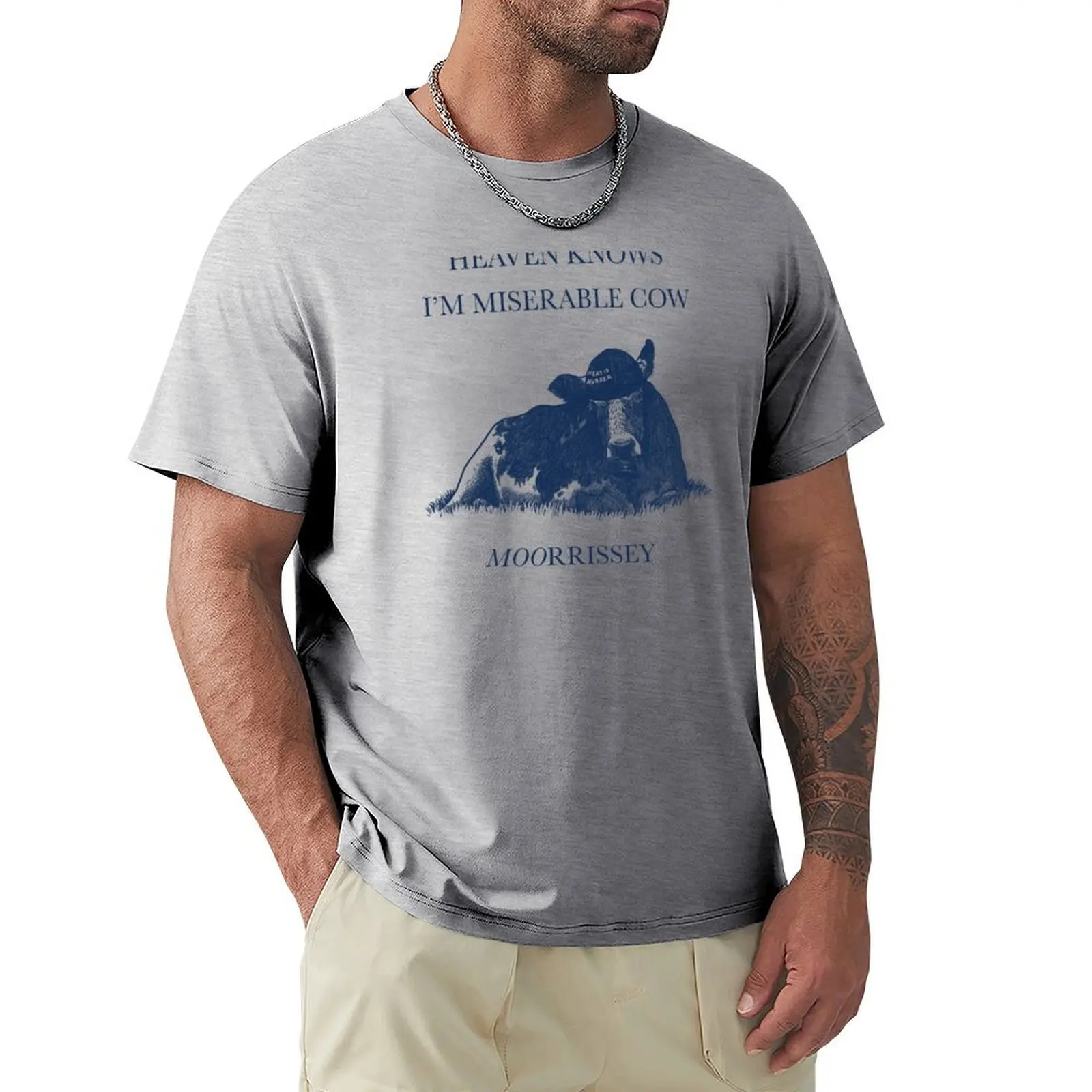 

Heaven Knows I’m Miserable Cow T-Shirt tops summer tops summer top mens t shirt