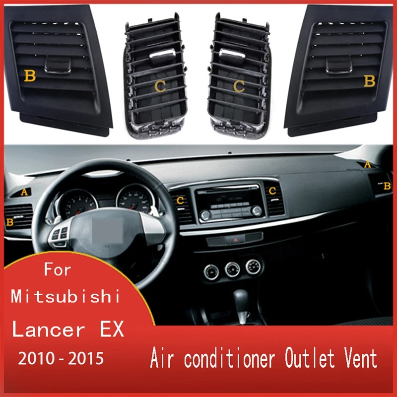 

4Pcs Car Instrument Panel Vents Air Conditioner Outlet Vent For Mitsubishi Lancer EX 2010-2015 8030A143XA 8030A146HA