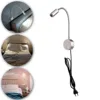 AC100-240V Silver 3W 3000K 4000K 6000K LED Reading Lights with EU USA Plug for Bed Headboard Desk Aluminum Goosene wall lamp 5