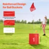 VEVOR 3/6/9 Hole Kids Backyard Golf Game Portable Bucket Golf Course Practice Chipping Games for Family Outdoor Yard Sports Toys 4