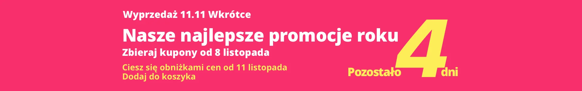 Wyprzedaż 11.11