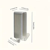 ตะขอแขวนห้องน้ำสแตนเลส 304 คุณภาพพรีเมียม 2 ชิ้น กันน้ำ ทนทาน สำหรับแขวนผ้าเช็ดตัว ฉากกั้นกระจกอาบน้ำ อุปกรณ์เสริม 5