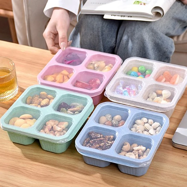 Compartments Salad Container for Lunch Reusable BPA Free Food Prep