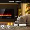 50” Recessed and Wall Mounted Fire Places Electric Fireplace with Remote Control, Toucn Screen 6