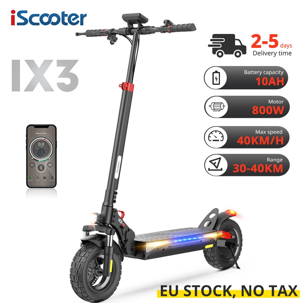 Trottinette Electrique Adulte iScooter iX5 48V 1000W 40-45Km Tout Terrain  Charge maximale 150 kg - Cdiscount Sport