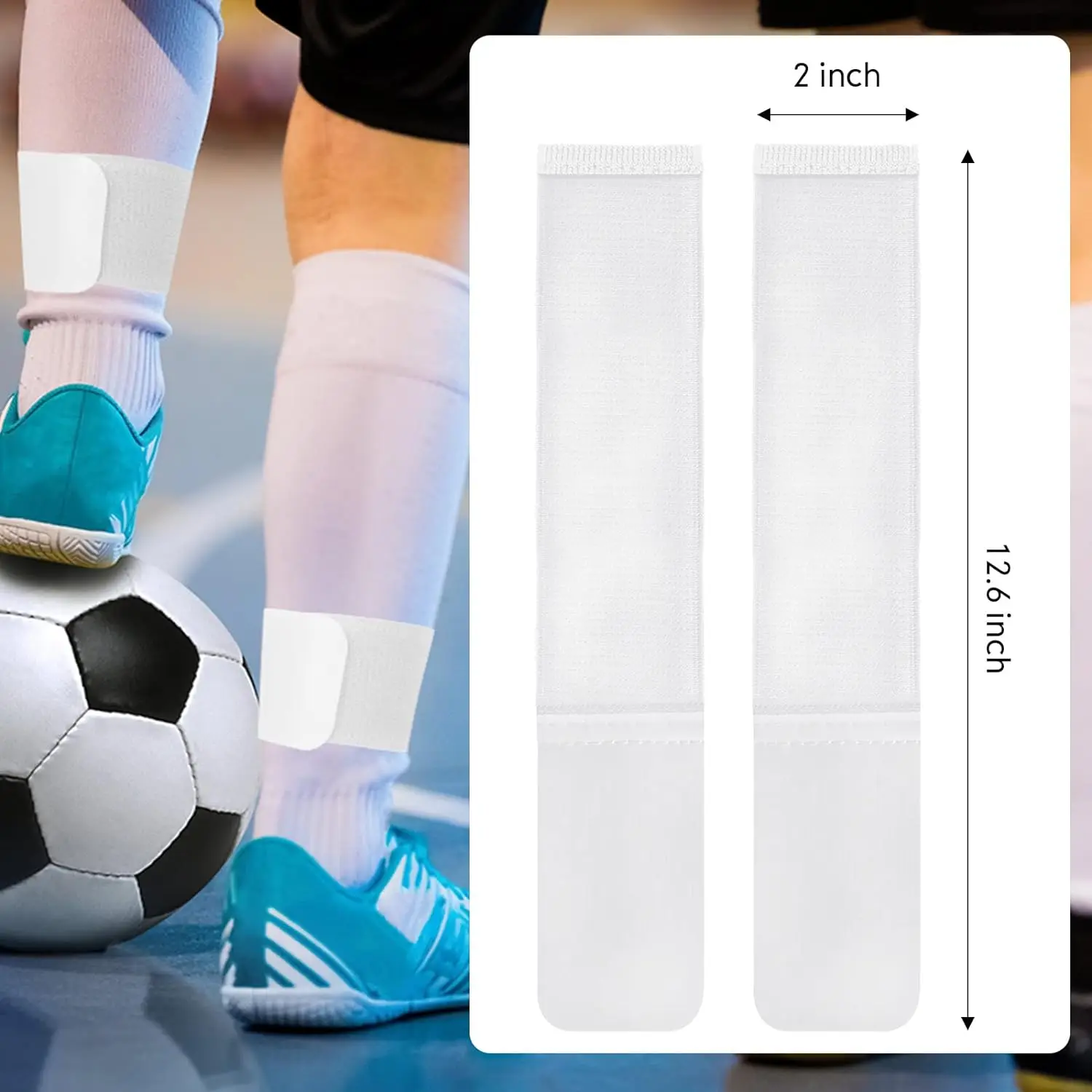 Soccer shin guard straps Elastic leg bands Player Equipment for Children Youth Kicking Ball Running Cycling