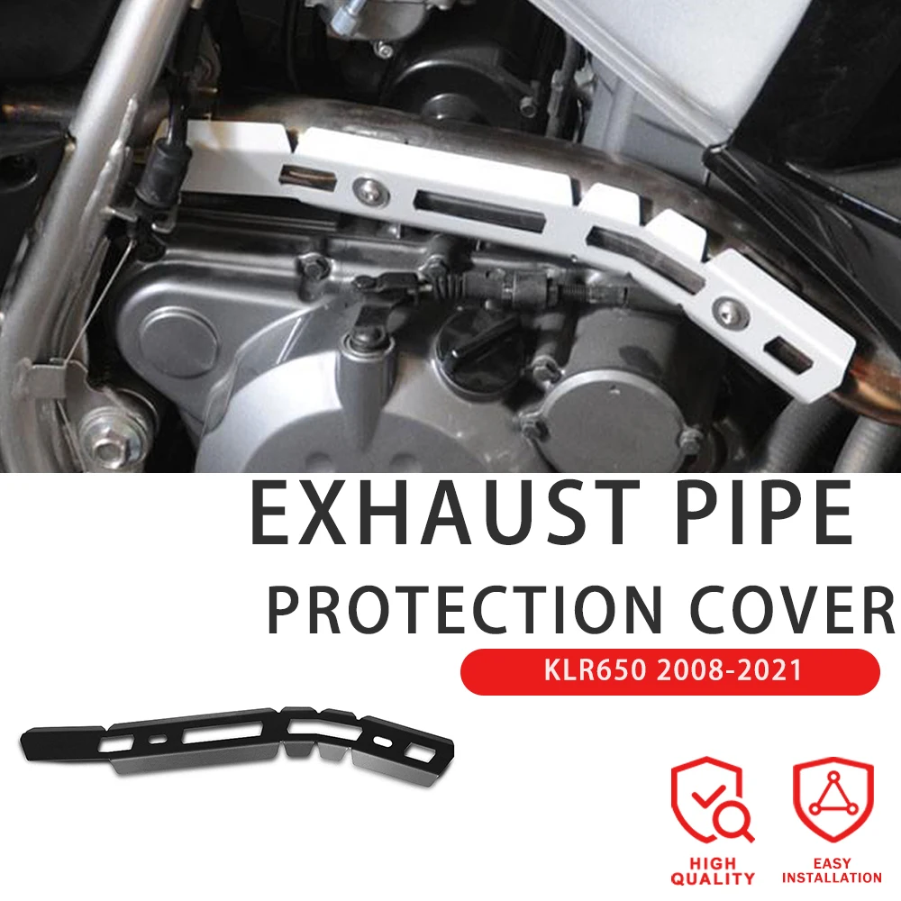 Exhaust Heat Shield Muffler Protector Cover For Kawasaki KLR650 2008-2021  2017 2018 2019 2020 Exhaust Header Pipe Guard KLR 650 - AliExpress