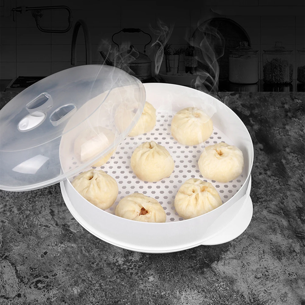 Multi Layer Meal Steamer Tray Perfect for Steaming Dumplings Buns and Vegetables and Easy to Clean Kitchen Essential