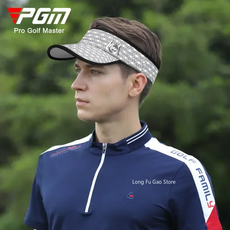 PGM Men's Golf Caps no top hats Sun Protection Shade Breathable Male Casual Cap Moisture Wicking Sun Hat MZ045