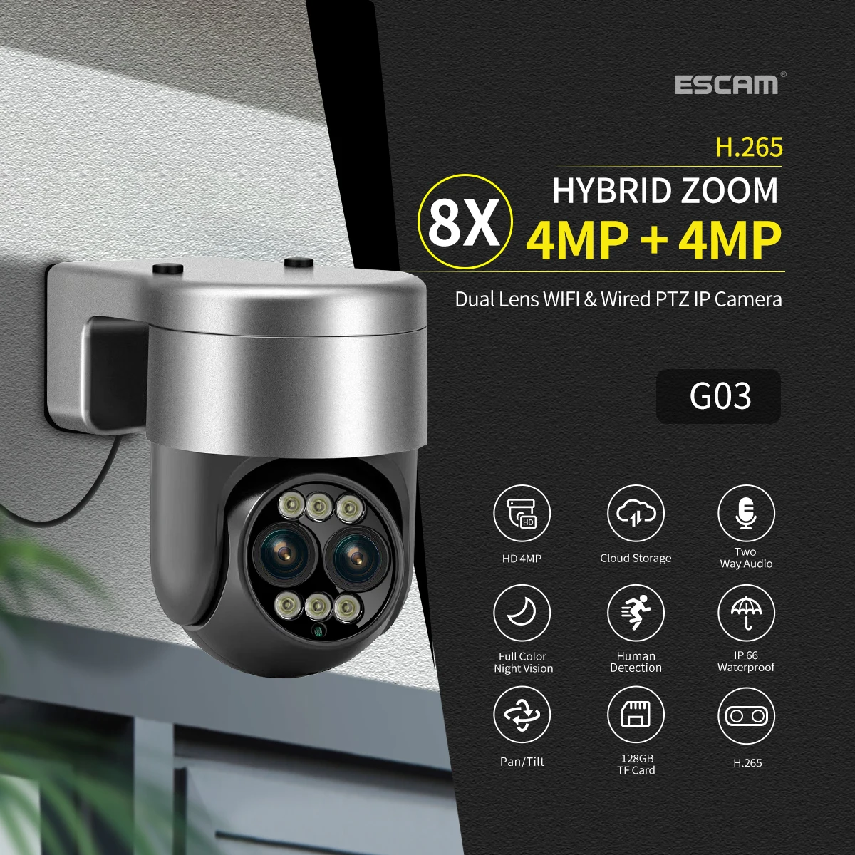 escam-4mp-1440p-camhi-app-8x-zoom-dual-lens-wireless-ip-camera-ai-humanoid-detection-home-security-cctv-intercom-baby-monitor