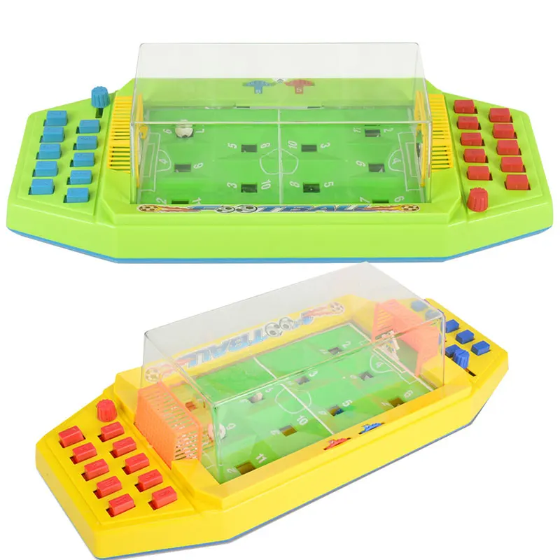 1PCS Two-player Button Table Soccer Toy Board Game Tabletop Football Parent-child Interactive Sport Match Gifts Color random 4