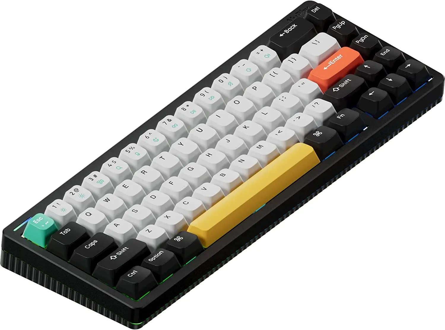 NuPhy Halo 65 ブラック 茶軸 リストレスト 【公式通販】