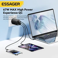Essager 67W GaN USB Type C Charger PPS 65W Fast Charge For Samsung QC 4.0 PD 3.0 iPhone 15 14 13 Pro Huawei Phone Laptop Chagers - Image 6