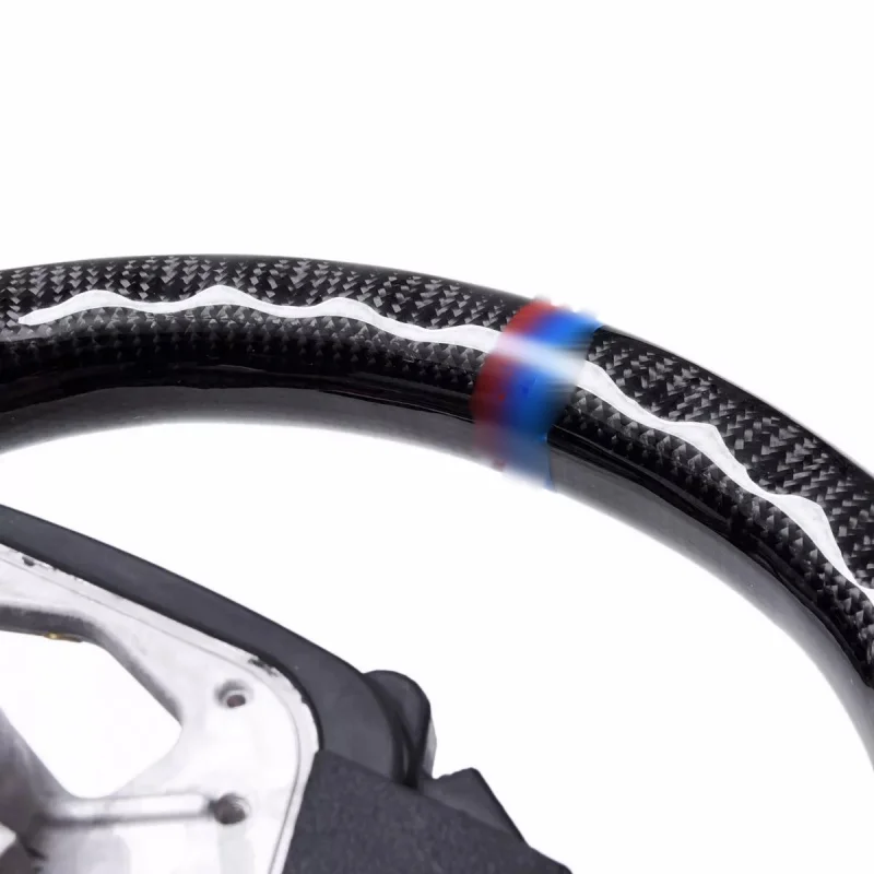 실제 탄소 섬유 스티어링 휠, 자동차 액세서리, BMW G30 M5 X3M X5M G01 G02 G05 G06 G07 F90 F91 F92 F93 G15 G16 G31 G32 G29