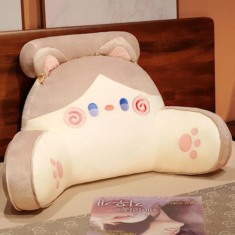 2025 Cartoon Bedside Cushion Sofa Backrest Detachable Washable Lumbar Support Neck Pillow Dorm Chair Bed decoration maison