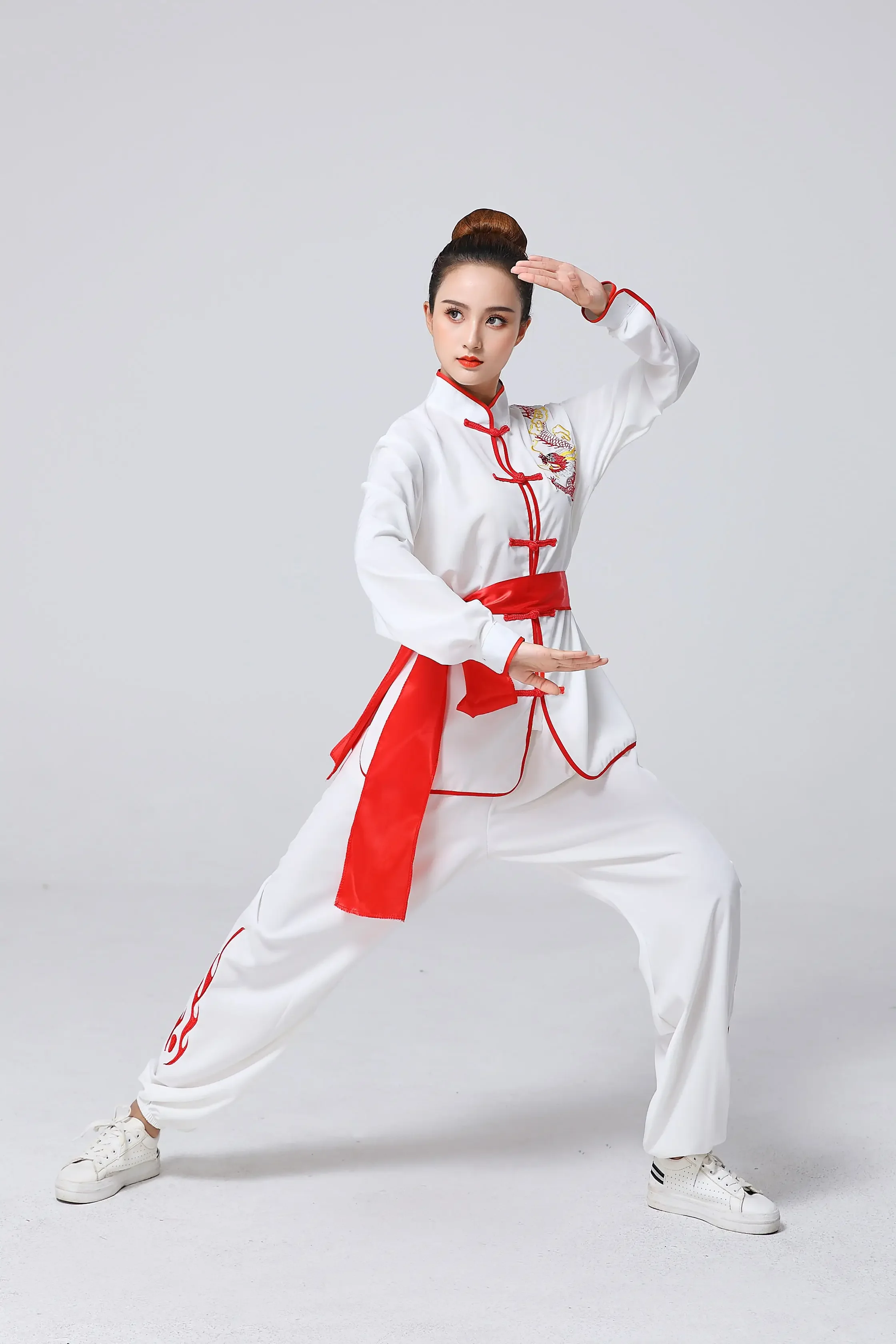 Martial Art Uniform Kung Fu Suits Tai Chi Clothing Chinese Traditional Folk Clothing Taiji Wushu Outdoor Walking Mor