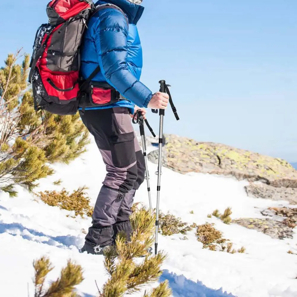 

1 Set Walking Stick Universal Aluminum Alloy Shock Absorbing Climbing Equipment Trekking Stick Trekking Pole