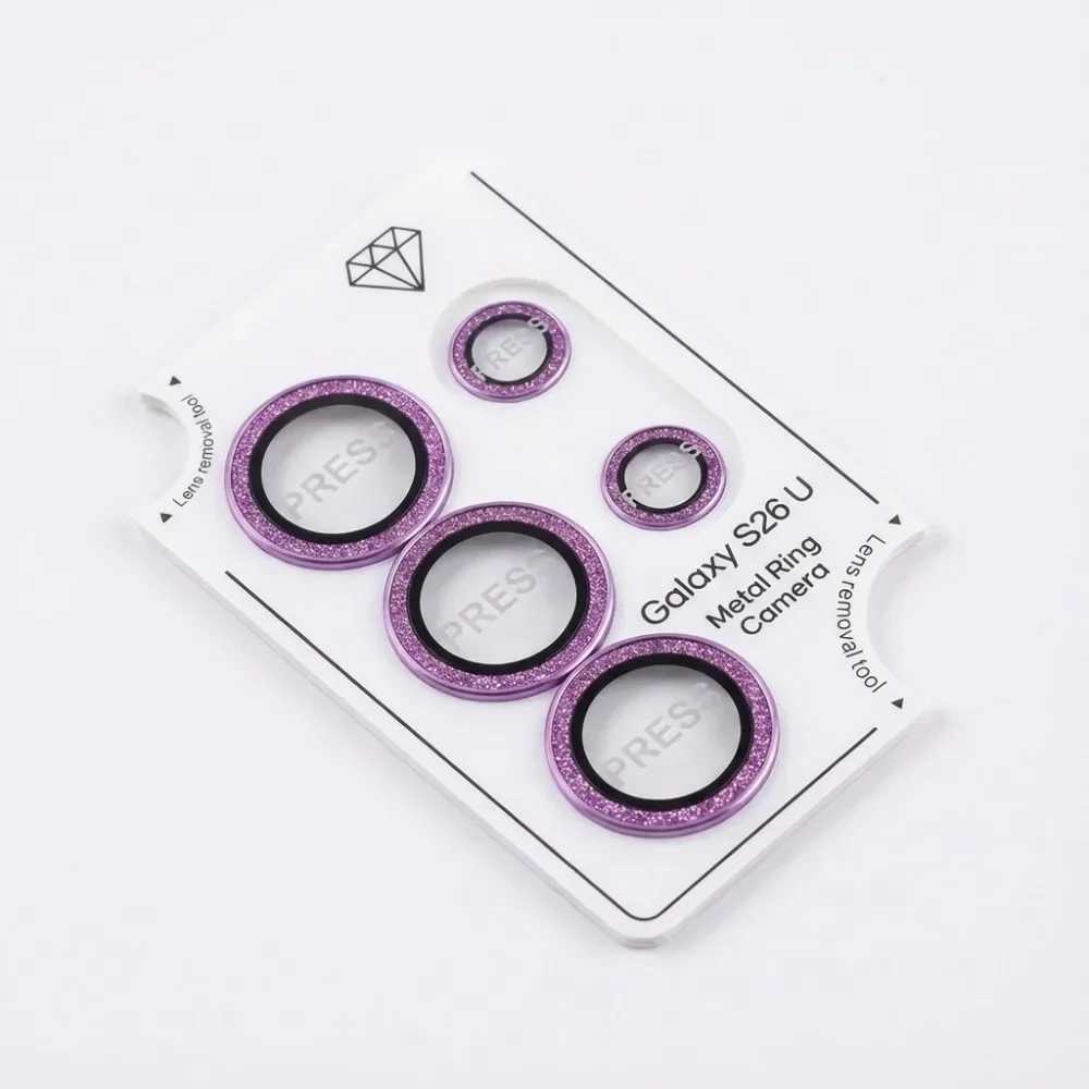 Glitter Bling Rear Camera Protector - Tempered Glass Full Cover Lens Film