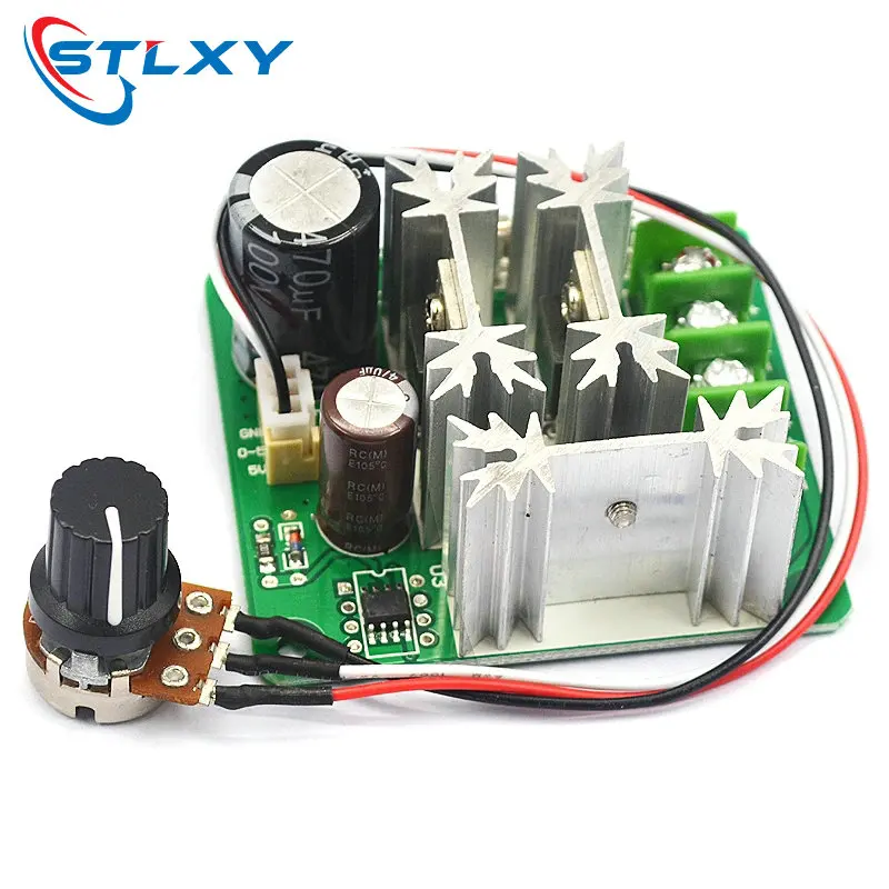 DC Motor Speed Controller DC 6V-90V 15A Stepless Speed Regulation Pulse Width PWM 12V 24V 36V 48V 1000W