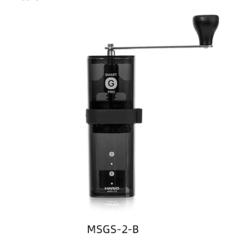 Moedor de Café Hario Núcleo Portátil Smart Pro Compatível com Pequena Faixa Preta Operado Manualmente Aço Inoxidável